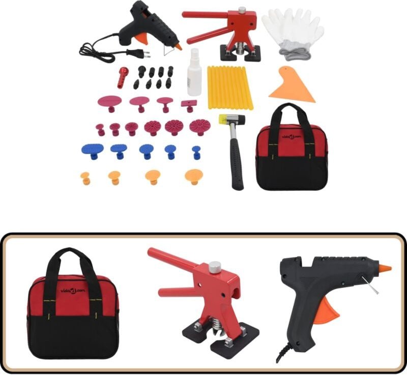 Vidaxl - 45-tlg. Ausbeulwerkzeug-Set - Autoreparatur - Lackschäden Entfernen - Delle Ausbessern - Werkzeugset - Kfz-Repa...