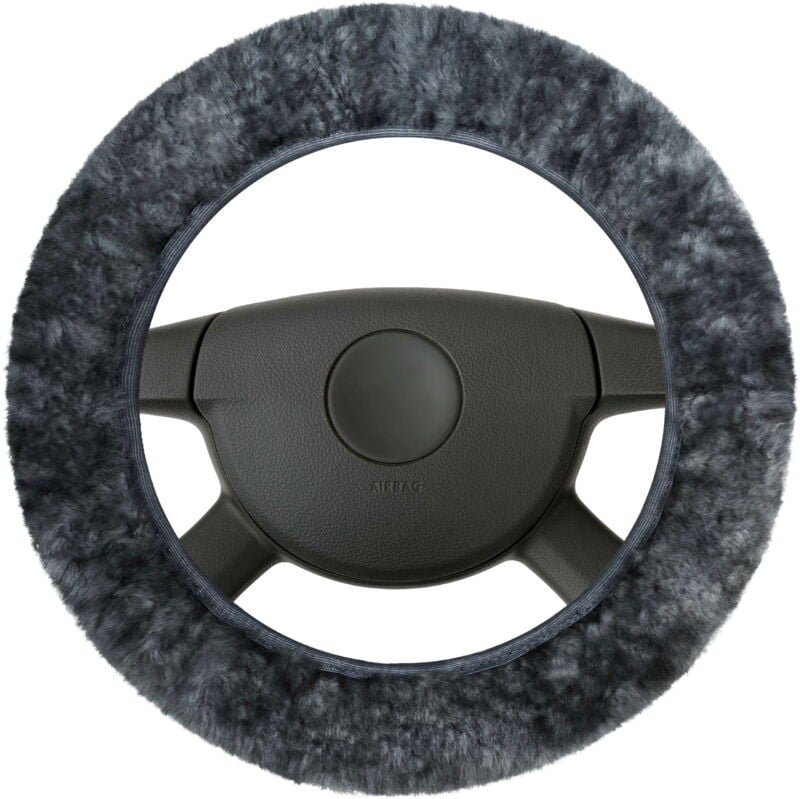 Walser - Lenkradhülle Lammfell anthrazit 1-teilig Lenkradhüllen