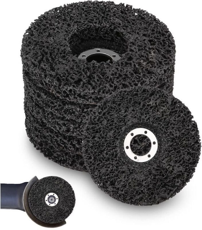 5 Stück Schleifscheibe, 125 x 22 mm, Schleifscheibe für Winkelschleifer, CSD-Schleifreinigungsscheibe, grobe Reinigungss...