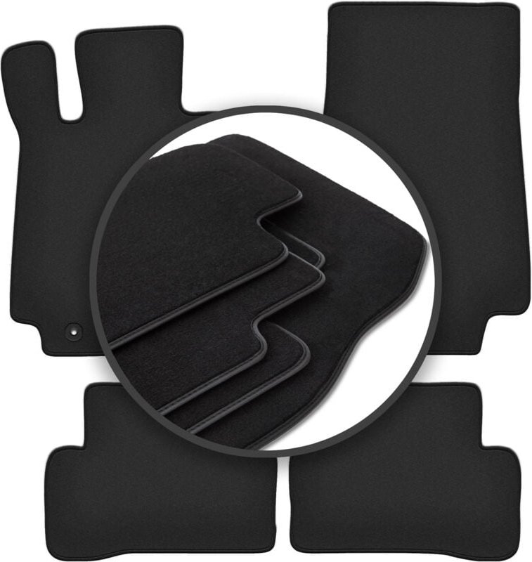 Premium Autoteppiche für: Mercedes C W205 mit Fußstütze Kombi, Limousine (2015-)