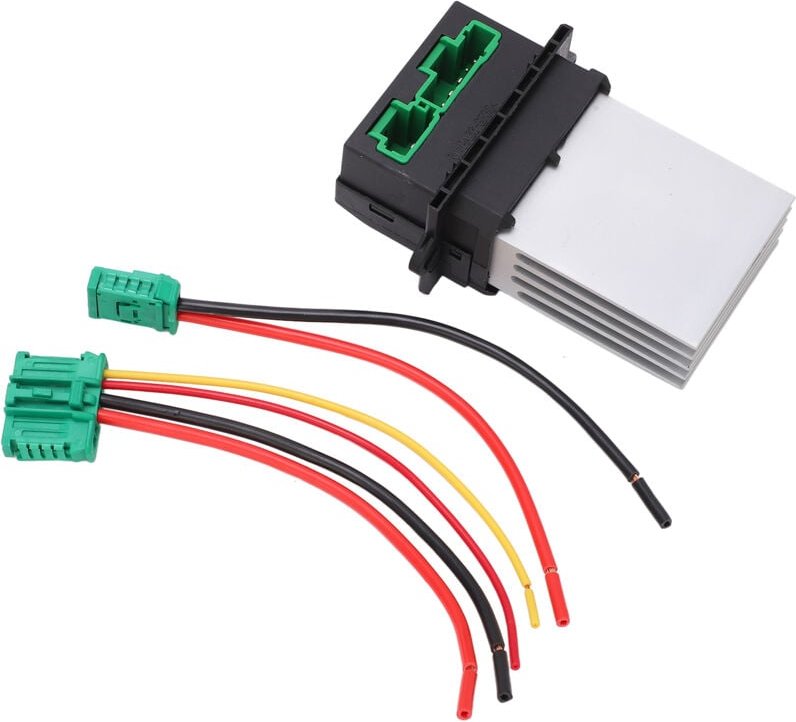 Eosnow - 7701207718, langlebiger Gebläsewiderstand Plastikmetallersatz für Peugeot 207 406 607 1007 Auto