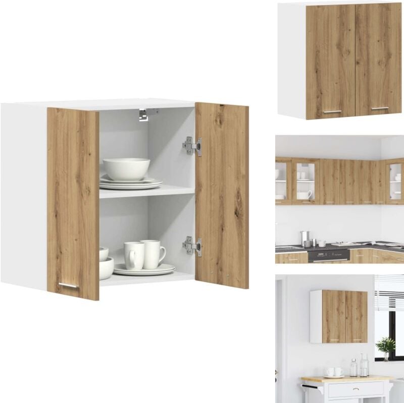 Küchenwandschrank Artisan-Eiche 60x31x60 cm Holzwerkstoff - Küchen-Wandschrank - Küchen-Wandschränke - Wandschrank Küche...