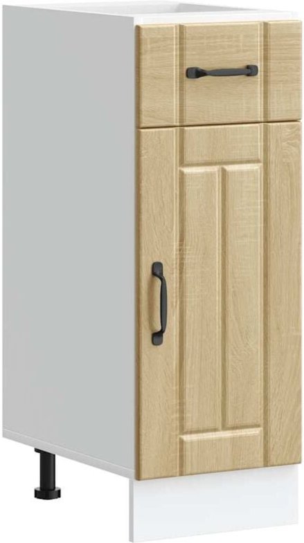 Küchen-Unterschrank Lucca Sonoma-Eiche Holzwerkstoff Vidaxl