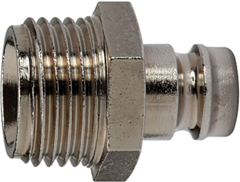 Temperier-Einstecknippel dn 6 mit Außengewinde, M8x0,75, sw 11 - Riegler