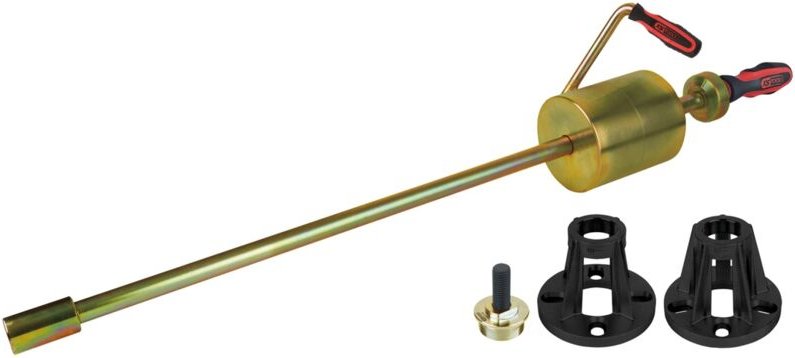 Ks Tools Antriebswellen-Auspressvorrichtungs-Satz für 4- und 5-Loch Naben mit Schlaghammer, 4-tlg.