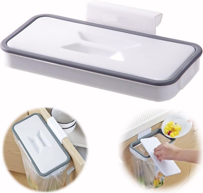 Memkey - Müllsackhalter mit Befestigungsclip für Schublade/Tür/Möbel, ideal für Wohnmobil, Reisen, Zuhause, Küche, Sorti...