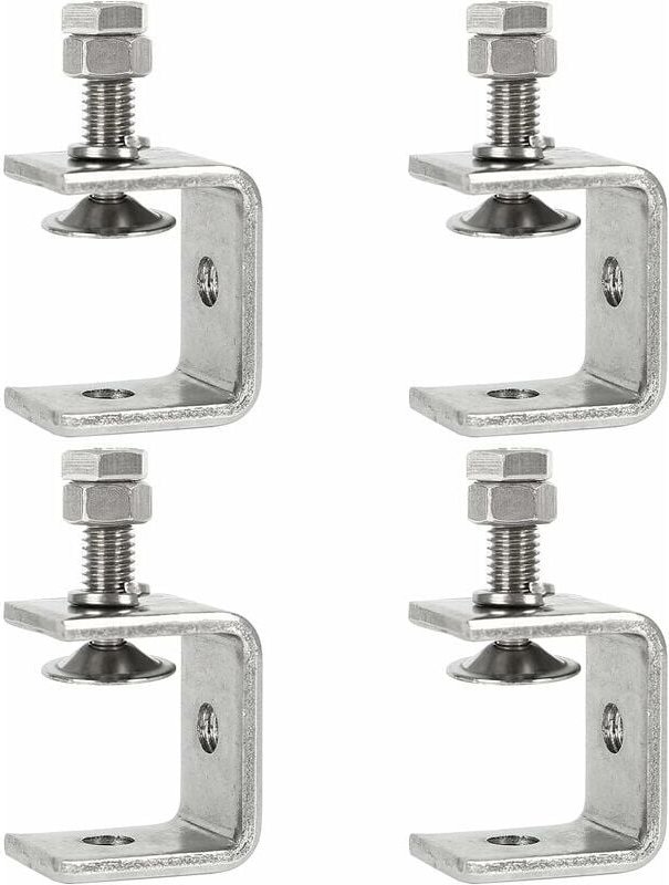 Crediri 4 Stück 0–25 mm Hochleistungs-C-Klemmen aus Edelstahl, Vorrichtungsklemmen für die Holzbearbeitung, Tiger-Klemme...