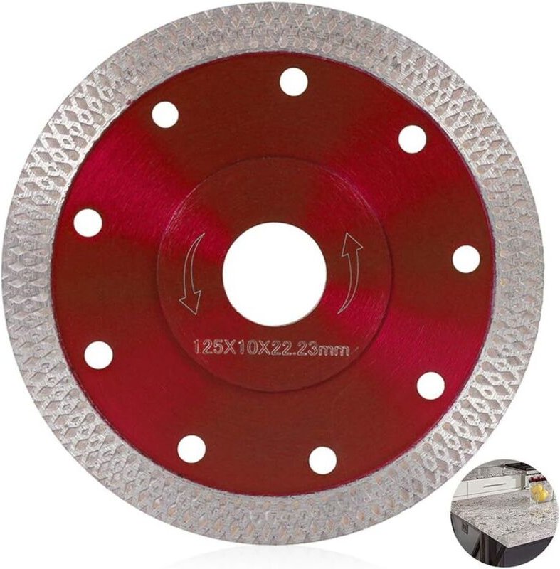 125 mm Diamantklinge für Nass- und Trockenfeinschnitte, professionelle Diamanttrennscheibe für Fliesen, Granit, Keramik,...