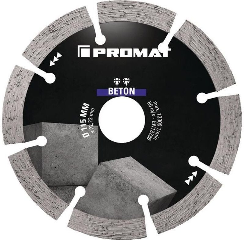 Promat - Diamanttrennscheibe beton ø 350 mm Bohrung 25,4 mm Segmentbreite 40 mm Segmenthöhe 10 mm Segmentstärke 3,2 mm