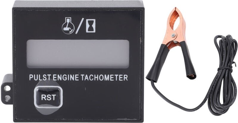Kleiner digitaler Motordrehzahlmesser mit Clip, wasserdicht, induktiv, für Kettensäge, Motorrad, Golfwagen, Gokart, atv,...