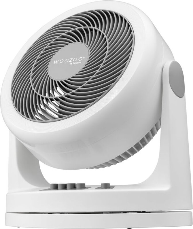 Woozoo, 33m², Ventilator, Weiß, 3 Geschwindigkeiten, Oszillierend, leise, Table Fan, Tischventilator, Lüfter, Bodenventi...