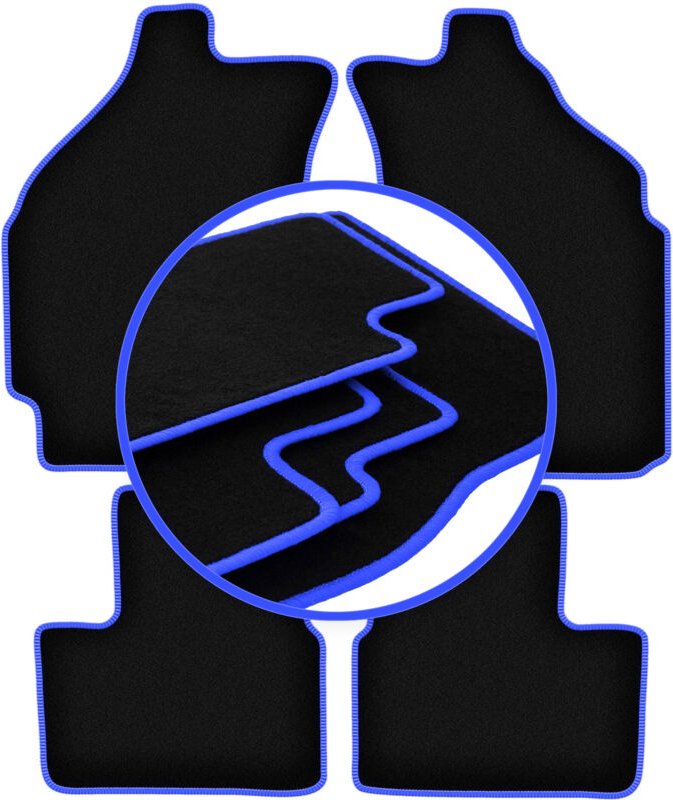 CARLUX-BLUE Autofußmatten für: Chevrolet Matiz Fließheck (2004-2009)