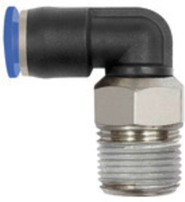 Riegler - L-Steckverschraubung »Blaue Serie « mini, drehbar, r 1/8, 126.018-6M