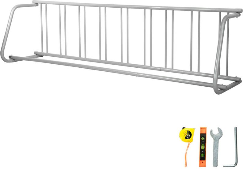 Mophorn - vevor 111' Länge Boden-Fahrradständer, Aufstellständer, Radständer, 9 Halter Ganzstahl-Gitter-Fahrradständer, ...