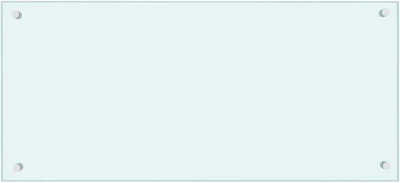 Thumbnail - Küchenrückwand Weiß 90x40 cm Hartglas Vidaxl