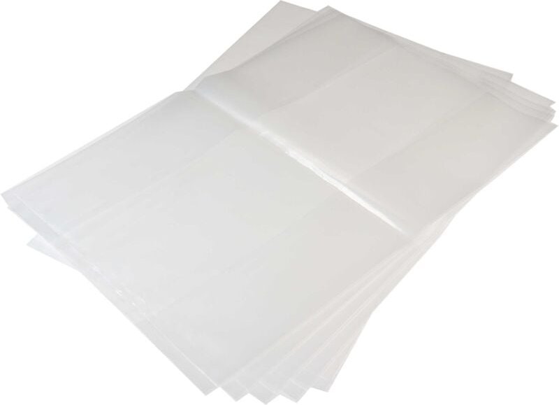 vhbw 5x Entsorgungsbeutel Ersatz für Dustcontrol DC42291, 42384 für Staubsauger - Polyethylen, 55cm x 50cm, Transparent