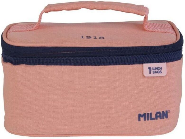 Kleine isotherme Tasche zum Transport von Lebensmitteln mit 1 Behälter 1,5 l, Serie 1918, rosa, Mailand
