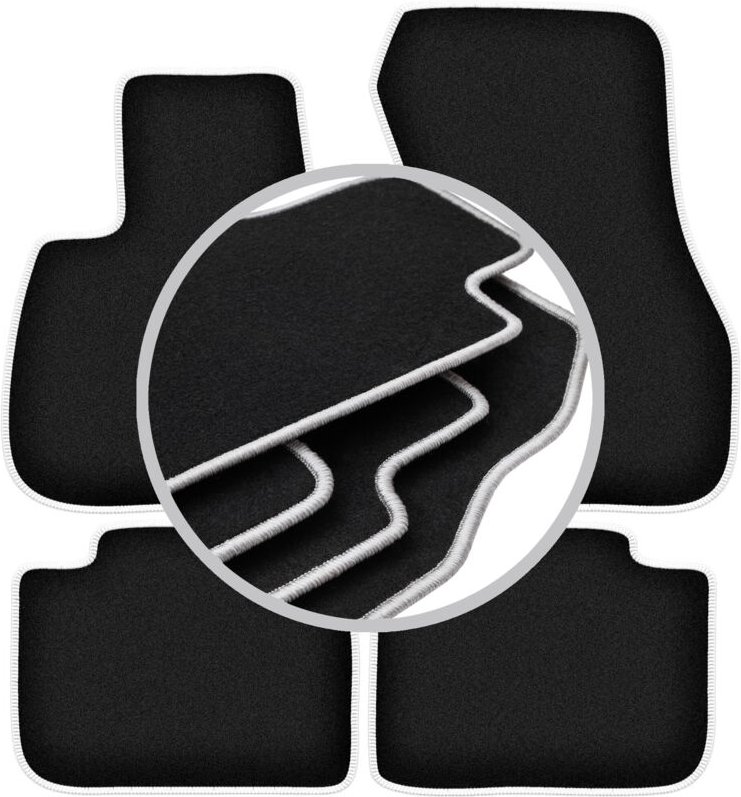 CARLUX-SILVER Autofußmatten für: BMW X1 F48 FL SUV (2015-)