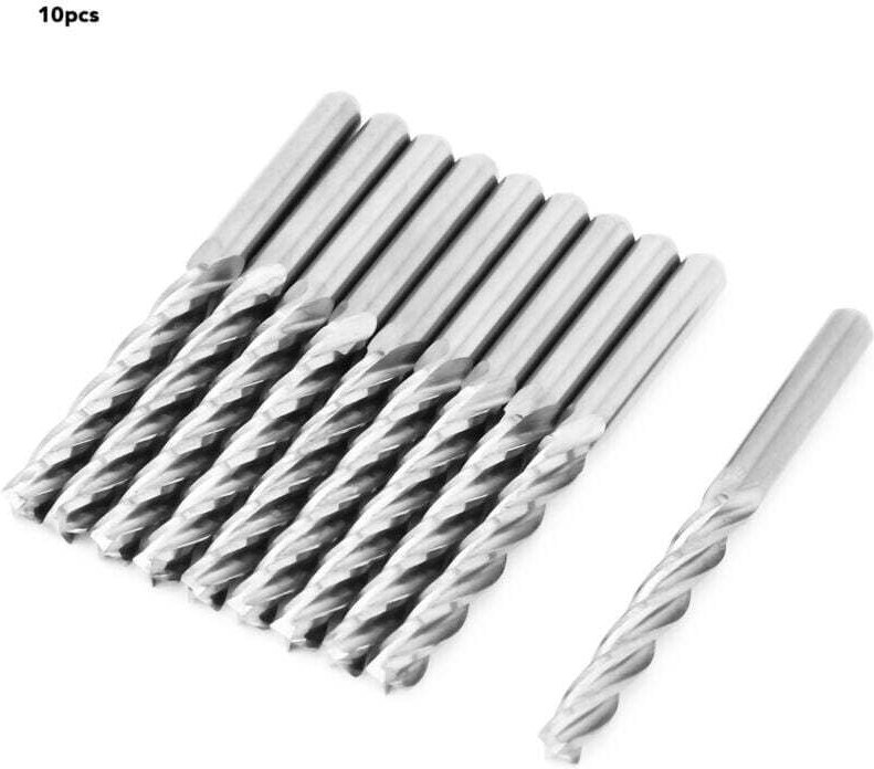 Ulisem-Fräser, Flachschaftfräser, 1/8-Zoll-Schaft, 4-Nut-Schaftfräser (3,175 x 17 x 22 mm)