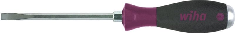 Wiha - Schraubendreher MicroFinish® Schlitz mit durchgehender Sechskantklinge und massiver Stahlkappe 5,5 mm x 100 mm (2...