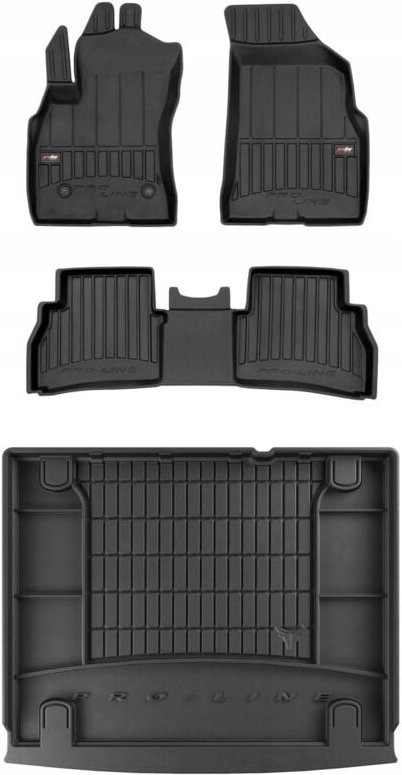 Thumbnail - 3D SET Fußmatten und Fußmatten Fiat Doblo 2 Kombi 2010-2020