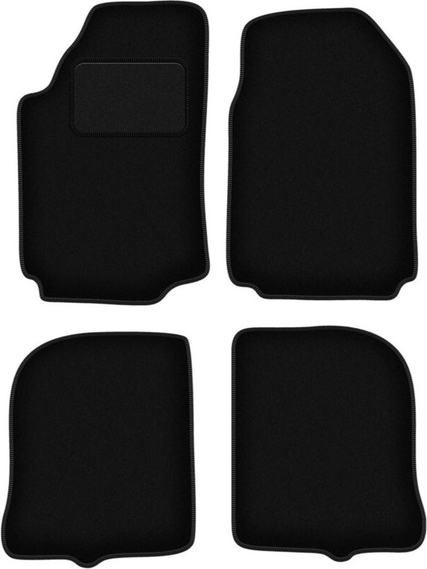 Schwarze Veloursmatten für: Audi 200 C3 Limousine, Avant (1983-1991)