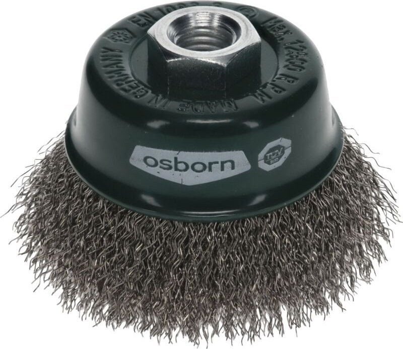 Drahtbürste für Winkelschleifer ø 75mm für Winkelschleifer Topfbürste mit Xtreme Spezialdraht - rostfreie Stahldrahtbürs...