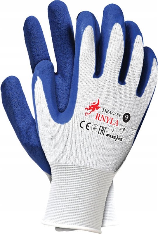 Nylon-Latex-Schutzhandschuhe RNYLA WN Größe 10