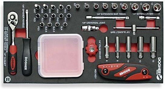 Kombitasche 36-tlg. Innensechskant 1/4 Dogher 500-083