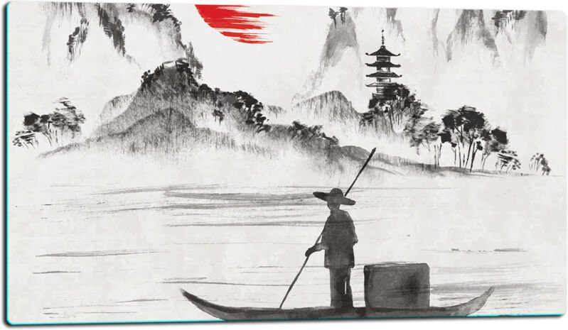 GLASHACKARTON 52x30 Landschacht