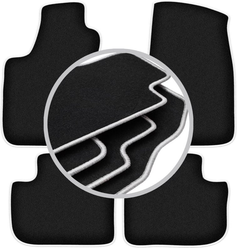CARLUX-SILVER Autofußmatten für: Dodge Charger Coupé (2006-2010)