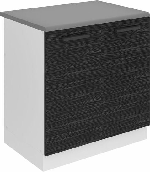 Unterschrank Küche, Spülenunterschrank 80 cm Breite. sdz Küchenunterschrank mit Arbeitsplatte. Spülenschrank mit 2 Türen...