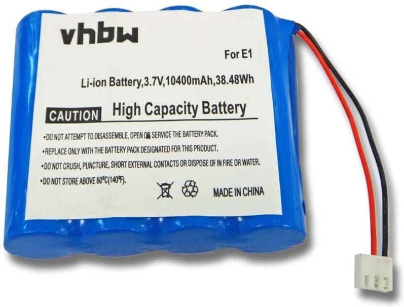 Vhbw - Akku kompatibel mit Pure Evoke Mio Union Jack, Sensia, Verona, VL-60924 digital Radio (10400mAh, 3,7V, Li-Ion)