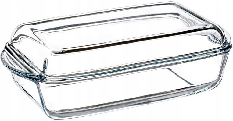 Kadax - Auflaufform aus hitzebeständigem Glas, feuerfestes Gefäß, 3.95L