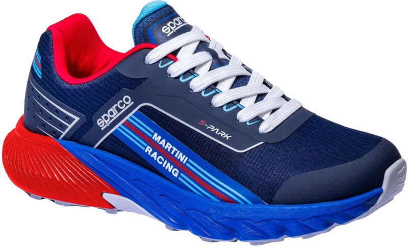 Sparco Sardinia 01 SR FO HRO Martini Racing Arbeitssneaker - 44 EU - Schwarz / Hellblau