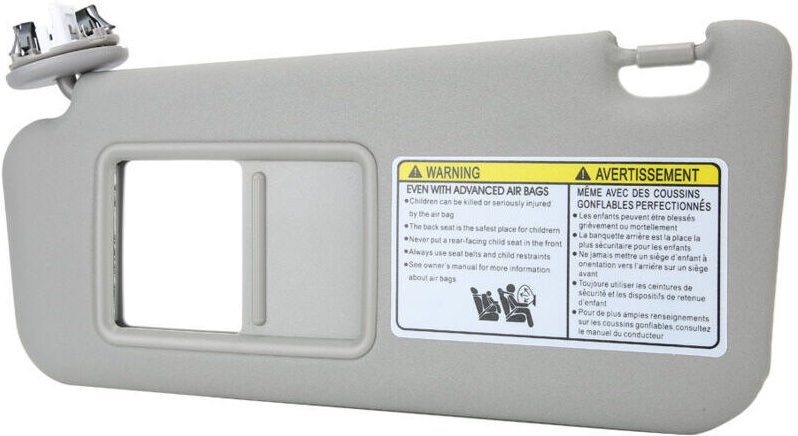 Aiperq - Sonnenblende für die linke Fahrerseite, 74320-42501-B2, für RAV4 2006–2009, Grau