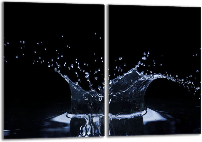 Glasschutzplatte für den Herd 2x40x52 Wasser
