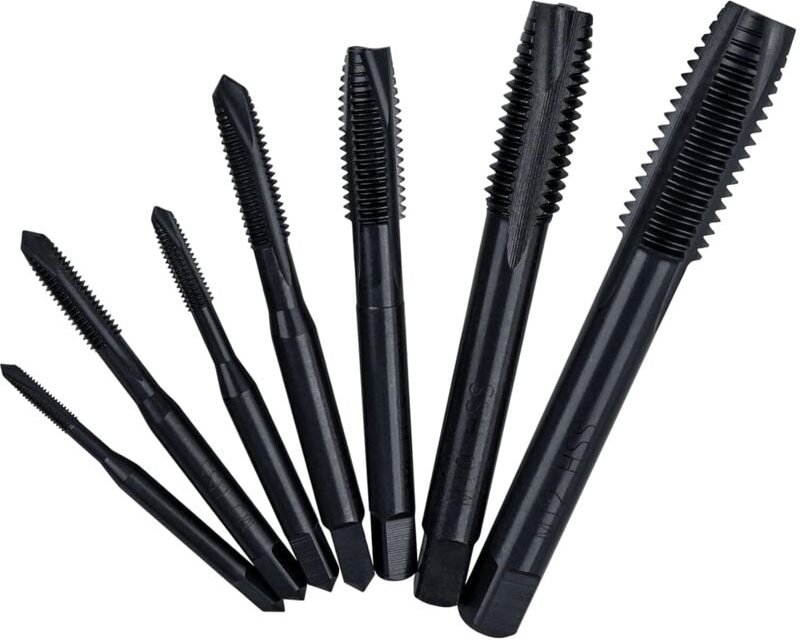 Stück Metrisches Schraubengewinde HSS-Maschinengewindebohrer Gewindeschraube M3 M4 M5 M6 M8 M10 M12 Gewindebohrer mit ge...