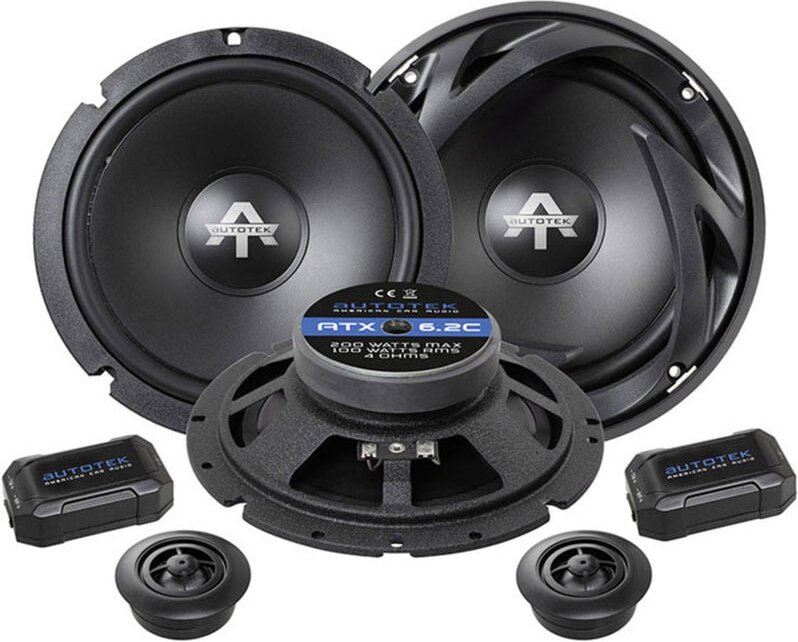 Autotek - atx 6.2C 2-Wege Set Einbau-Lautsprecher 200 w Inhalt: 1 Set