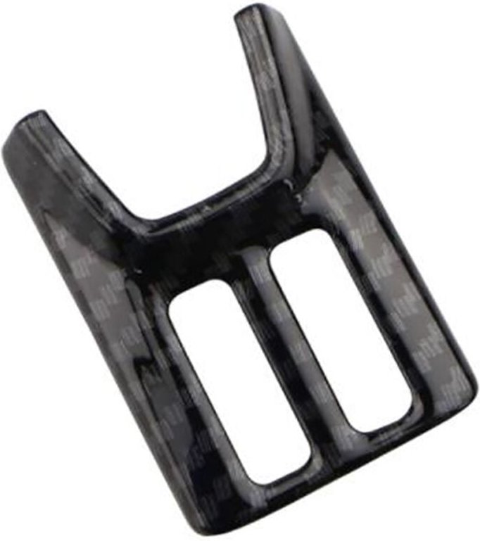 Tlily - Auto-Styling-Zubehör, 1 Stück, ABS-Innenraum-Warnlicht-Lampenschalter-Abdeckung für Ford Focus 2019 2020, Kohlef...