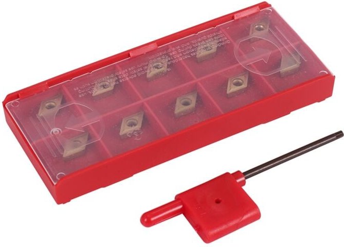 10 StüCke DCMT070204 YBC251 Klingen Gold Hartmetall EinsäTze cnc Drehmaschine Cutter für Drehwerkzeug Bohrer Stange