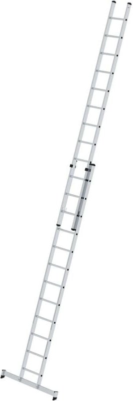 Günzburger Steigtechnik - Sprossen-Schiebeleiter 2tlg. mit nivello-Traverse 2 x 12 Sprossen - 020412