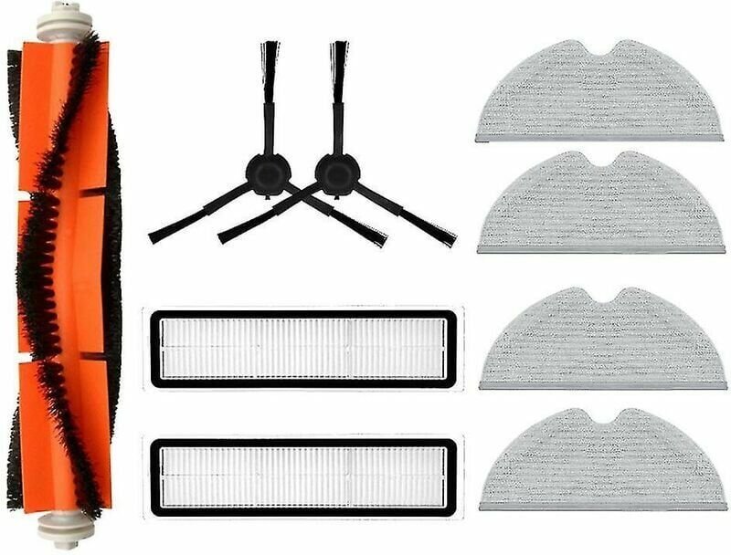 Kompatibel mit Dreame Bot L10 Pro Hauptbürste, Seitenbürste, Wischtücher, Hepa-Filter – Derrui