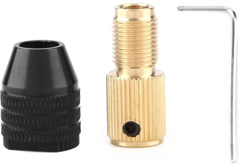 Mini-Bohrfutter für elektrische Bohrmaschinen, 0,3–3,4 mm, tragbares Wechselbohrfutter für Motorwelle, Zubehör für Rotat...
