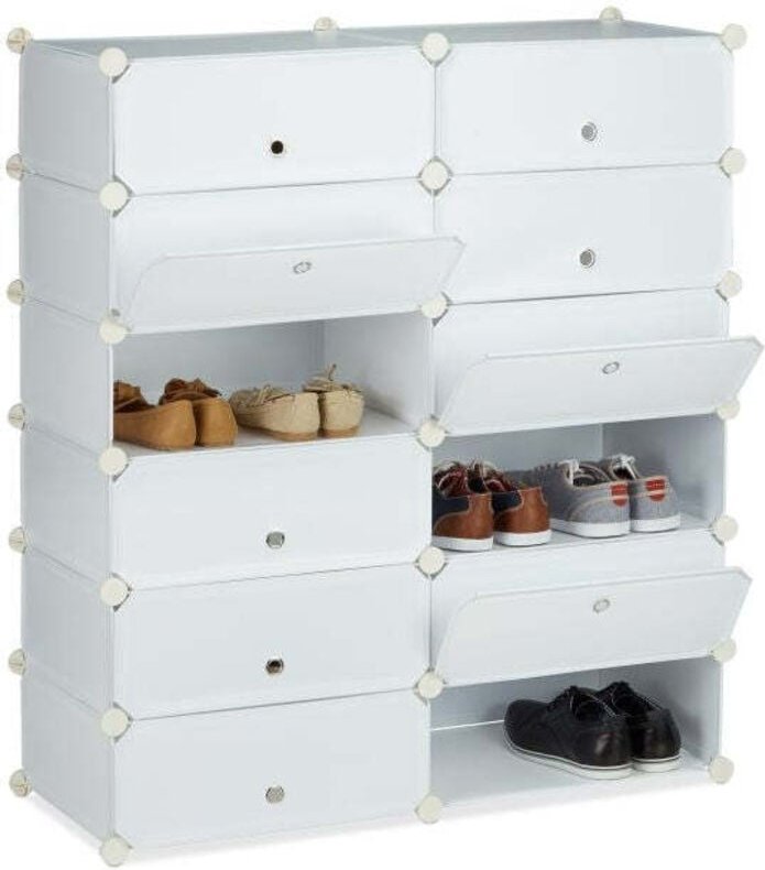 12 compartment shoe cabinet