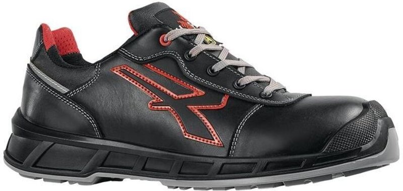 U-power - Sicherheitshalbschuh Billie Gr.46 W.11 schwarz/rot S3S ci fo sr esd