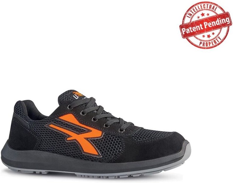 Sicherheitsschuhe niedrig ATOS ESD S1P SRC - Schwarz/Orange 40