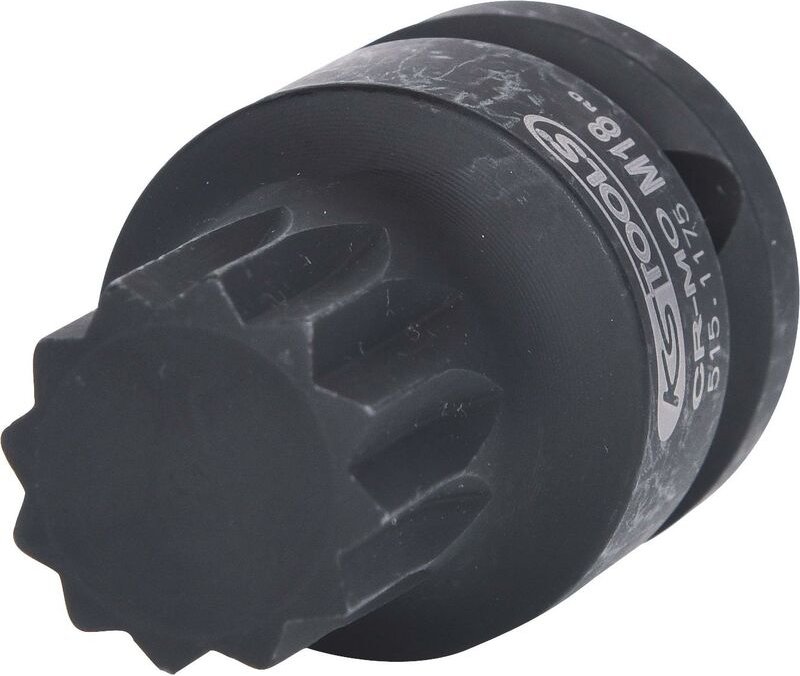 1/2' Kraft-Bit-Stecknuss XZN,kurz,M18