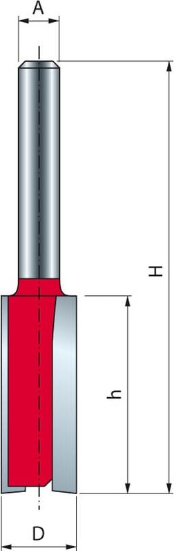 Freud - Zweischneidiger gerader Bohrer Ø15 H20/57,2 Q6 Z2 - F03FR01478 -04-14606P