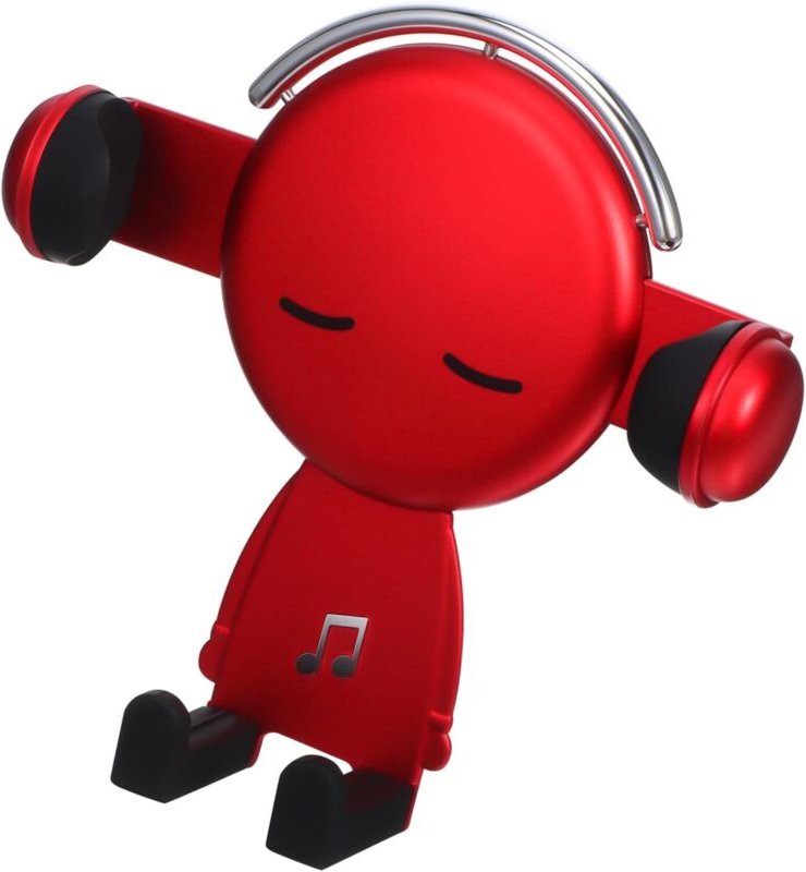 CCYKXA Autotelefonhalter, Cartoon-Design, rote Lüftungshalterung, drehbar, kompatible Navigationshalterung, sicher, mult...